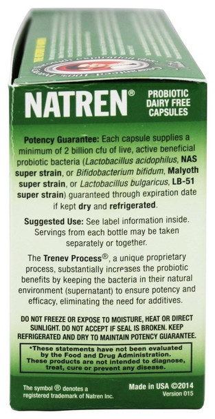 Natren Healthy Trinity Starter Kit Dairy Free 30 Count 3 Pack