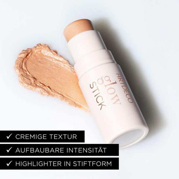 ARTDECO Glow Stick – Cream Highlighter for Natural Radiance – Easy to Apply Makeup Stick for Instant Glow & Fresh Look – Vegan & Cruelty Free – 0.17 oz