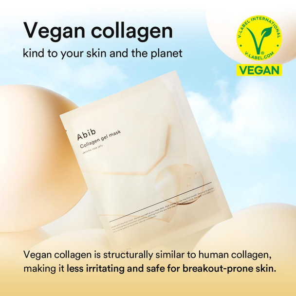 Abib Collagen Gel Mask Jericho Rose Jelly 4 Sheets (Nourishing) I Korean Vegan Collagen, Cooling Nourishing Hyaluronic Acid Hydrogel Face Mask Skin Care