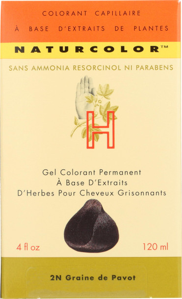 naturcolor Haircolor - Poppy Seed Hair Dye 4 Fl Oz (2N)