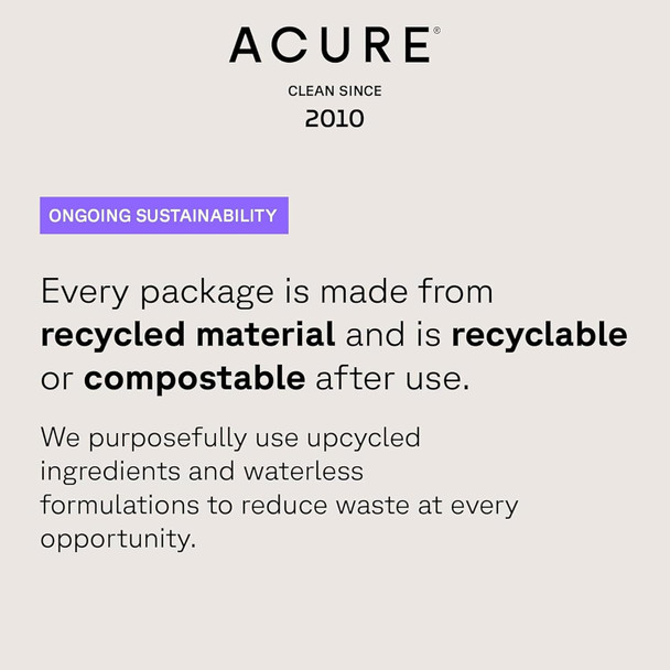 Acure Curiously Clarifying Shampoo - Cleansing & Clarifying Shampoo for Women & Men, Scalp Detox for Product Buildup, Deep Clean for Oily Hair, Detoxify, Remove Build Up, Sulfate Free, Vegan - 8 fl oz