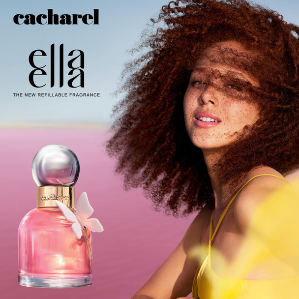 Cacharel Ella Ella - Vanilla Perfume for Women - Floral Chypre - Notes of Coconut Accord Bourbon Vanilla Bergamot Essence - Long Lasting Fragrance Eau De Parfum 3.4 Fl Oz