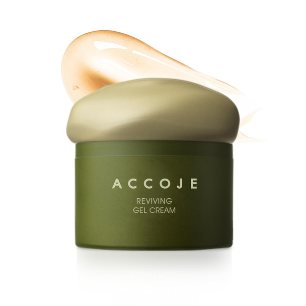 ACCOJE Reviving Gel Cream Hydrating and Soothing Moisturizer for Sensitive Skin Barrier Repair and Redness Relief with Jeju Botanical Extracts Korean Skincare 1.69 fl. oz