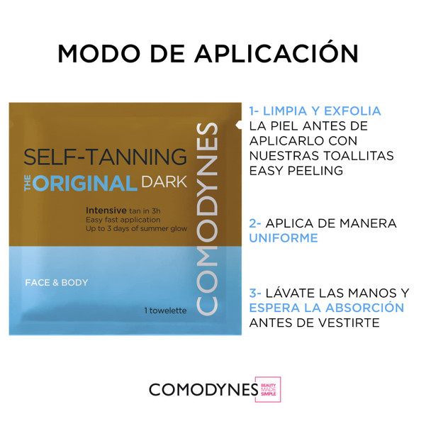 Comodynes Intensive Self Tan Towelettes 8 Count