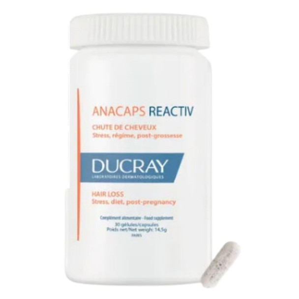 Ducray ANACAPS REACTIV complemento alimenticio 30 cápsulas