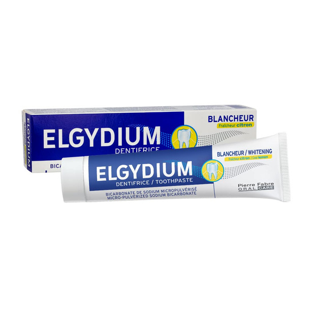 ELGYDIUM BLANCHEUR Dentifrice Fraîcheur Citron 75 ml
