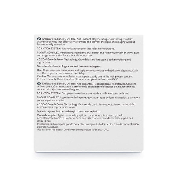 Endocare C Oil Free 30 Ampollas x 2 ml