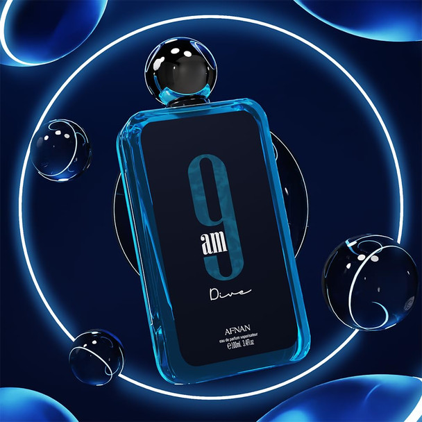 Afnan 9 AM Dive Unisex Eau De Parfum, 3.4 Fl. Oz