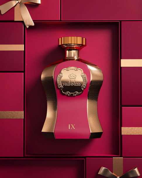 Afnan Highness Maroon Luxury Unisex Eau De Parfum, 3.4 Fl. Oz