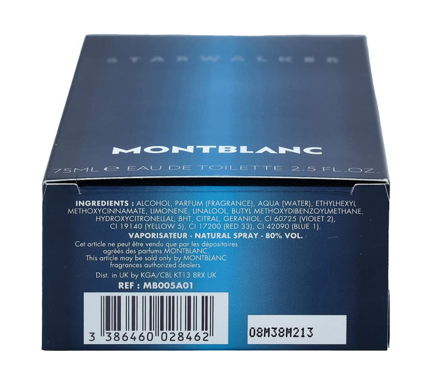 MONTBLANC - Starwalker Eau de Toilette - Women's Fragrance - Spicy Woody - With notes of Pink Pepper Cedarwood & Amber 2.5 Fl Oz