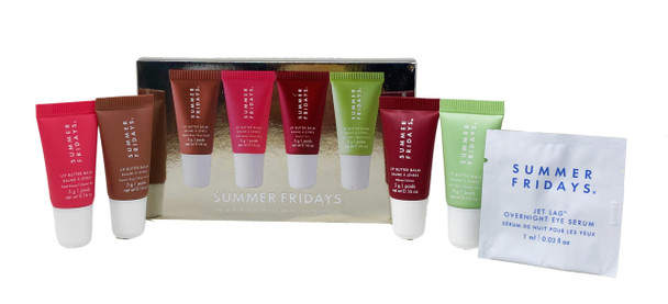 Summer Fridays The Lip Butter Balm Minis - Vanilla Beige Pink Guava Cherry and Sweet Mint (.16 Oz each)