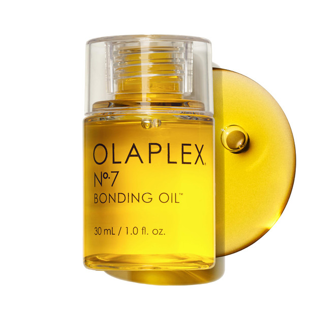 Olaplex No. 7 Bonding Oil Concentrated High Shine Heat Protectant  Visibly Smooths & Softens Hair  Added Color Vibrancy  Up to 72 Hour Frizz Control  For All Hair Types  1 fl oz