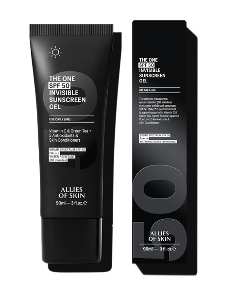 Allies of Skin Daily Face Sunscreen SPF 50, Jumbo | Zero White Cast Lightweight Gel Formula | Dermatologist Tested Under Makeup Primer| Water-Resistant & PA++++ Broad Spectrum UVA/UVB (3 fl oz)