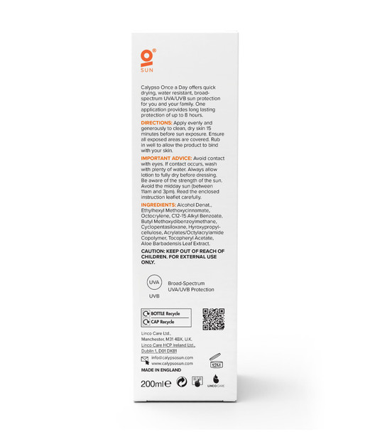 Calypso Once A Day Sun Protection SPF20