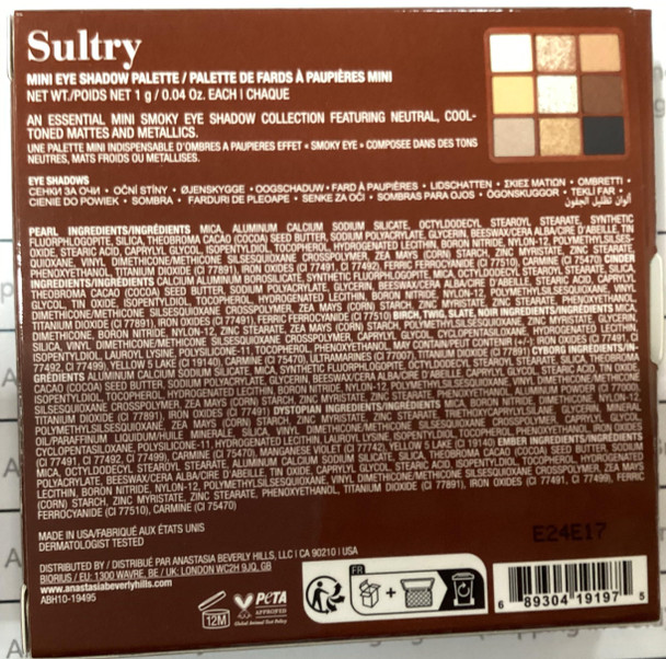 Anastasia Beverly Hills - Mini Eyeshadow Palette-Sultry