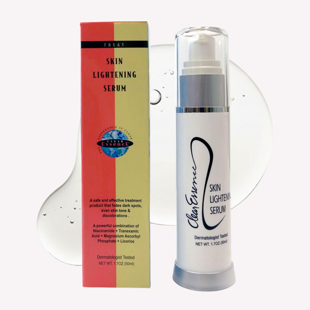 Clear Essence Skin Lightening Serum 1.7oz Brightening Vitamin C for Face Dark Spot Remover Anti Aging Hyperpigmentation & Acne Scar Correcting Serum