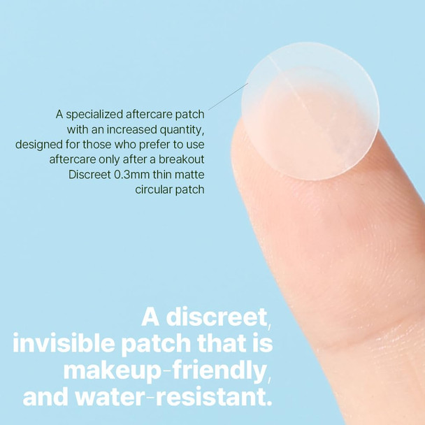 Ariul True AC Spot Cover After Care Patch, invisible patch, Hydrocolloid Acne Pimple Patches for Covering Zits and Blemishes (Niacinamide+Tea Tree Leaf Oil)10mm*60 Counts+12mm*50 Counts, 110 Counts ( Blue - After Care )