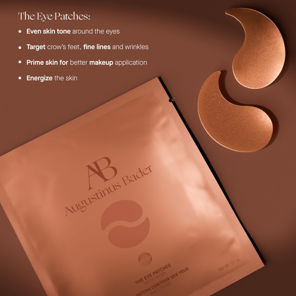 Augustinus Bader The Eye Patches – Luxury Hydrating & Anti-Aging Under-Eye Treatment – Reduces Puffiness Smooths Fine Lines & Brightens Dark Circles – Soothing Restorative Formula-6 Count