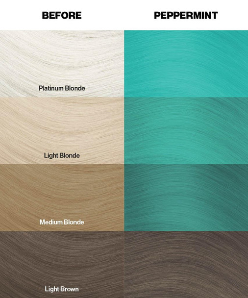 Crazy Color Crazy Color Salon Pro Semi Permanent Hair Color - 71 Peppermint Hair Color Women 5.07 oz