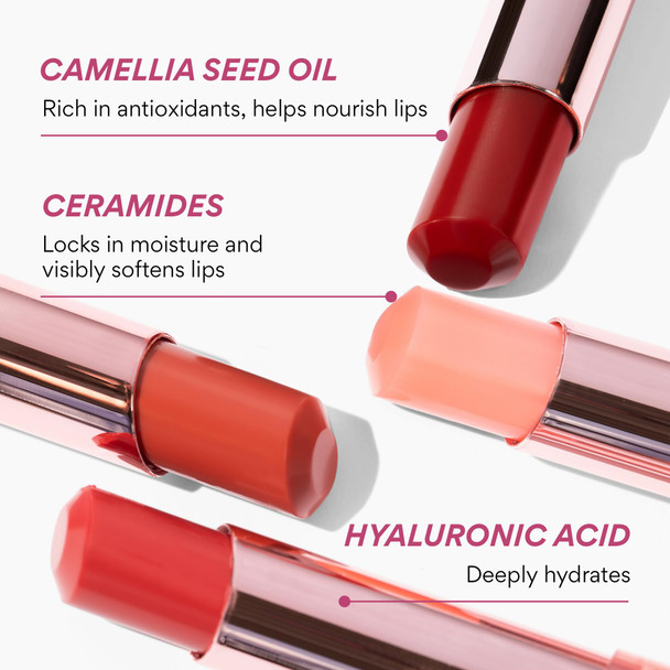 innisfree Dewy Tint Lip Balm with Hyaluronic Acid & Ceramides Korean Hydrating Tinted Balm Sheer Lipstick-- Rose Brick