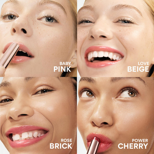 innisfree Dewy Tint Lip Balm with Hyaluronic Acid & Ceramides Korean Hydrating Tinted Balm Sheer Lipstick-- Rose Brick