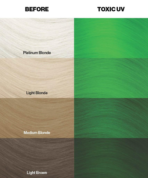 Crazy Color Crazy Color Salon Pro Semi Permanent Hair Color - 79 Toxic Hair Color Women 5.07 oz