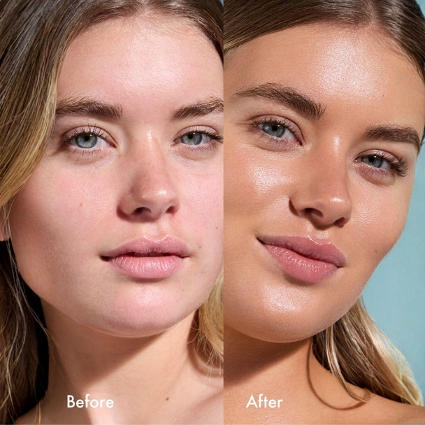 Isle of Paradise Sunny Serum Bronzing Serum – Instantly Illuminating Liquid Face Bronzer with Niacinamide Buildable Wash-Off Formula for Versatile Wear – 1.01 fl oz -Champagne