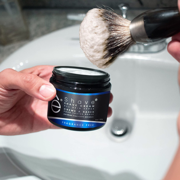 eShave Shaving Cream for Men Fragrance Free prevents shaving irritation and razor burn generates a rich lather for a soft silky Smoothest Shave  Fragrance Free