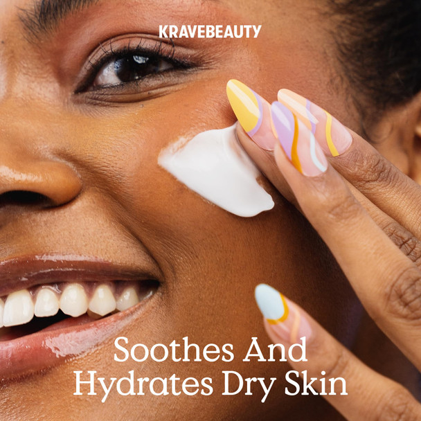 KraveBeauty Oat So Simple Water Cream Refill Enriched With Oat & Squalane To Soothe & Lock In Moisture Everyday Moisturizer For All Skin Types Vegan & Cruelty Free 6.76 fl oz