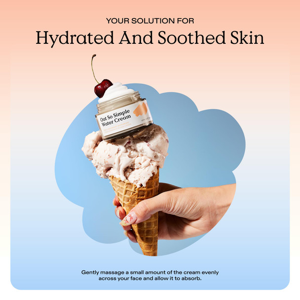 KraveBeauty Oat So Simple Water Cream Refill Enriched With Oat & Squalane To Soothe & Lock In Moisture Everyday Moisturizer For All Skin Types Vegan & Cruelty Free 6.76 fl oz