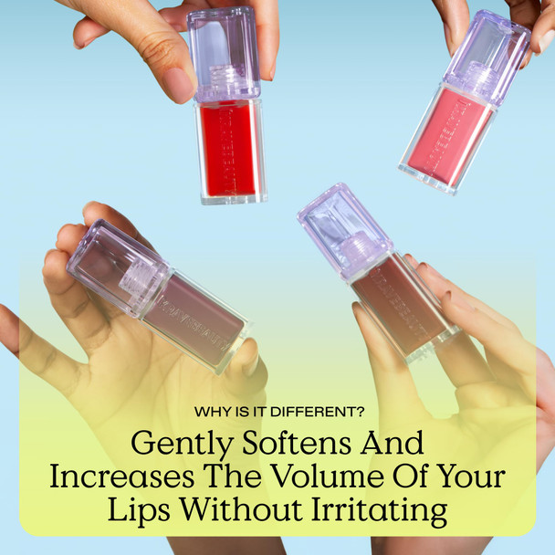 KraveBeauty Plumptuous Lip Jelly 0.24 fl oz Antioxidant-rich Lip Oil with a Sheer & Buildable Tint Non Sticky Formula For Fuller Looking Lips Vegan & Cruelty Free Guava Blush