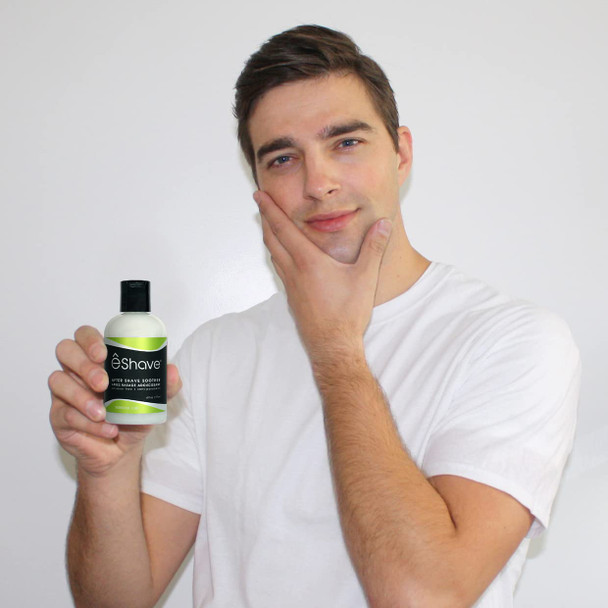 eShave Luxury After Shave Balm for Men-After Shave Lotion Soothes Razor Burn- Deep Moisturizes Skin- All-Natural Vegan After Shave Cream Energizing Verbena Lime 6 oz  Verbena Lime