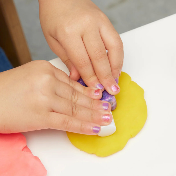 Manucurist Kids Nail Polish Set Bonnie Stella Janis - Glitter Blue Pale Pink Mauve - Water Based Non Toxic - Princess Party Favors - Vegan & Made in France - From 3 Years Old - Christmas Gifts