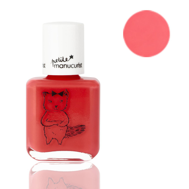 Manucurist Kids Nail Polish Lucette Pia Kiki - Nail Polish Set : Red Glittery Yellow Coral Red - Water Based Non Toxic for Kids - Princess Party Favors - Vegan & Made in France - Christmas Gifts