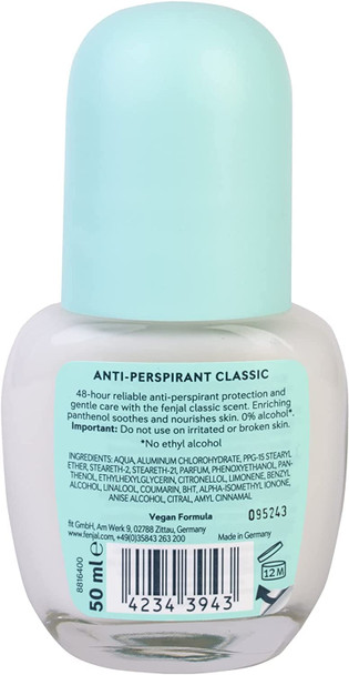 Organic Care Fenjal Crème Deodorant Roll-On 50ml (Pack of 2)