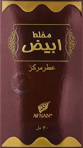 Afnan Mukhallat Abiyad Concentrated Perfume Oil 0.67 Ounce (Unisex)