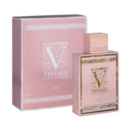 Al Haramain Vintage Rose - Perfumes For Women And Cologne For Men - Captivating Fragrance With Bergamot - 3.33 Oz Extrait De Parfum Spray