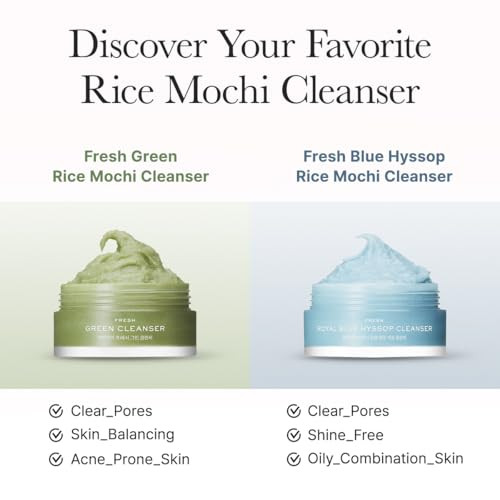 Arencia Rice Mochi Facial Cleanser  Set 6 Varieties 0.52 Oz Each - Travel Size Korean Skin Care Holiday  Set Stocking Stuffers
