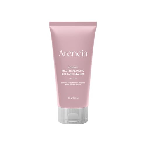 Arencia Hyssop Sebum Control Rice Cake Cleanser 5.29 Oz Aha Tea Tree Face Wash For Oily Combination Skin