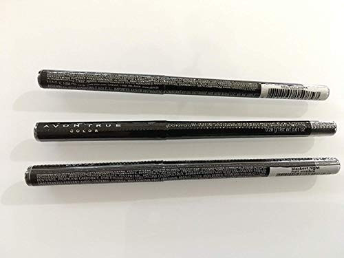 Avon Lot Of 3 - Avon Glimmersticks Waterproof Eye Liner - Blackest Night