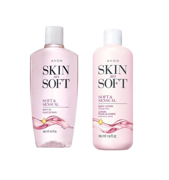 Avon Skin So Soft - Soft & Sensual Bundle - Bath Oil 16.9 Oz And Body Lotion 11 Oz