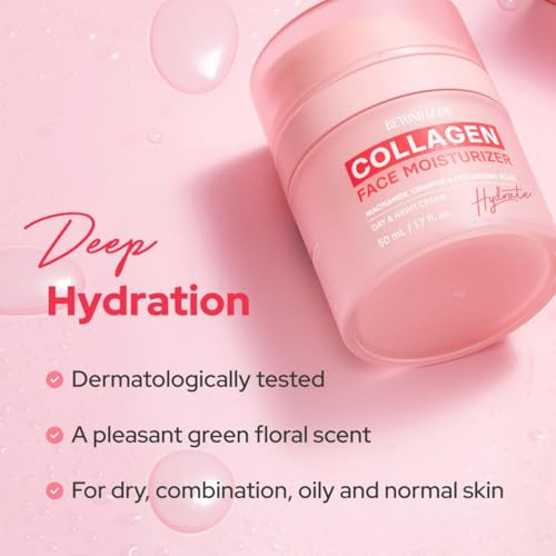 Avon Beyond Glow Collagen And Hyaluronic Acid Facial Moisturizer Lightweight Daily Face Cream For Soft Supple Hydrated Skin