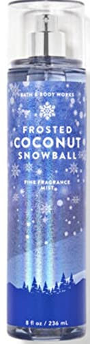 Bath & Body Works Frosted Coconut Snowball Fine Fragrance Body Mist Spray 8 Ounce (Frosted Coconut Snowball) 8 Fl Oz (Pack Of 1) Packaging Varies