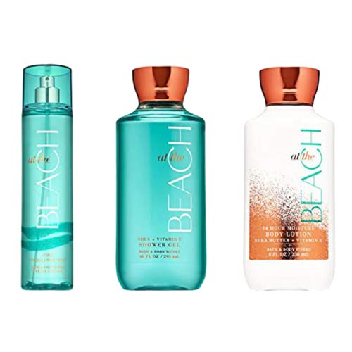 Bath & Body Works  Signature Collection  At The Beach  Shower Gel  Fine Fragrance Mist & Body Lotion  Trio  Set