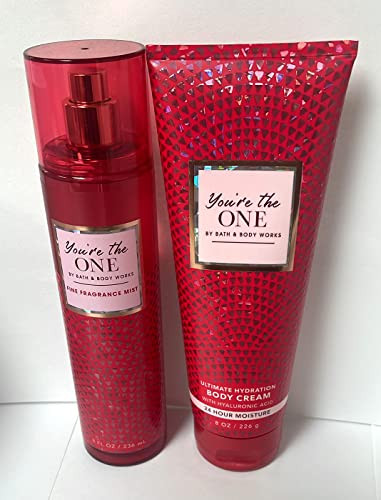 Bath And Body Works - You'Re The One -  Set - Fine Fragrance Mist & Body Cream (Packaging Varies)