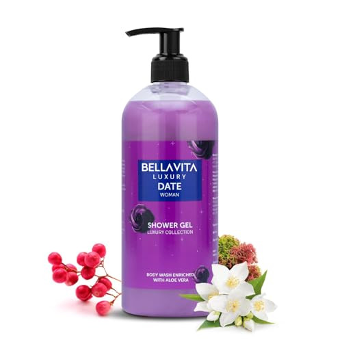Bella Vita Luxury Date Woman Body Wash Shower Gel For Women  500Ml  Deep Cleansing Hydrating & Moisturising With Aloe Vera Extract  Softer Smoother Skin  Suitable For All Skin Types