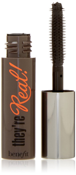 Benefit Cosmetics They'Re Real Mascara Black Deluxe Travel Size Mini .10 Ounce Unboxed