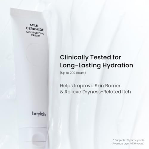 Beplain Milk Ceramide Moisturizing Cream For Face  Facial Cream For Glowy & Hydrating Skin  Suitable For Sensitive & Dry Skin  Korean Skin Care  Kbeauty (1.69 Fl Oz/ 50Ml)