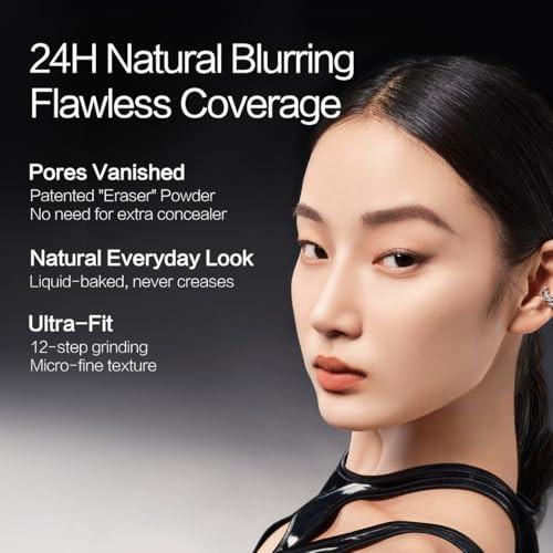 Carslan Black Magnet Liquid Foundation 24H Longlasting Matte Finish Face Base Makeup Waterproof Smudgeproof Buildable Full Coverage Natural Finish 30Ml/1.05 Fl Oz N01 For Natural Skin
