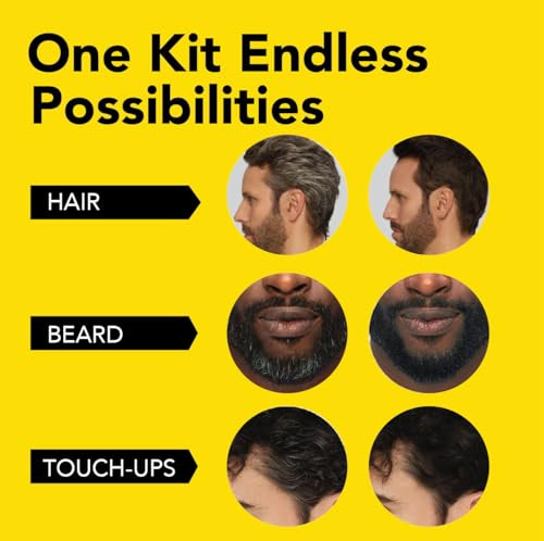 Cleverman 2 Pack - Dark Blond Hair & Beard Dye For Men X2 + 1  Energizing Face & Beard Scrub